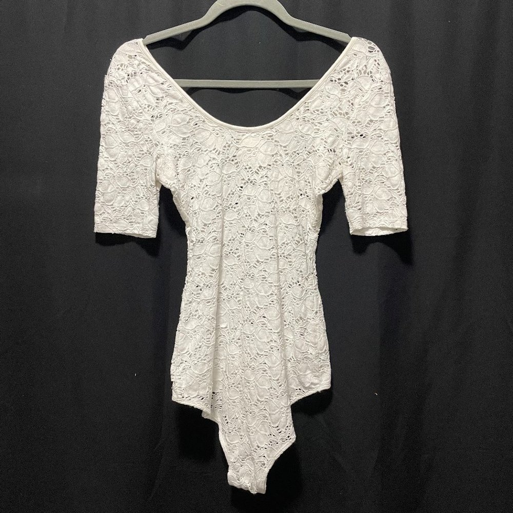 BCBGeneration White Lace Bodysuit